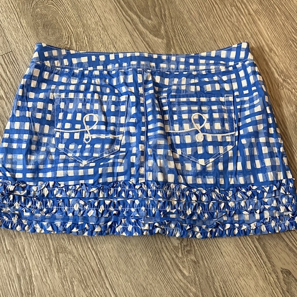 Gingham skort - Picture 2 of 2